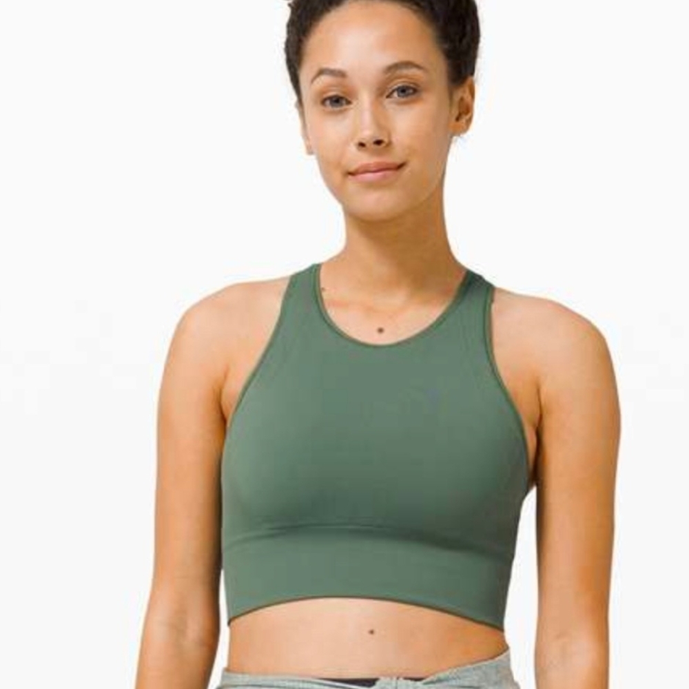Lululemon Ebb to Train Bra – Size 2 – High-Neck, Med Support Excellent Condition